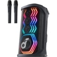 thumbnail image 1 of Soundcore Rave 3S Portable Bluetooth Speaker with 2 Wireless Mics, LED Lighting, Black, 1 of 7