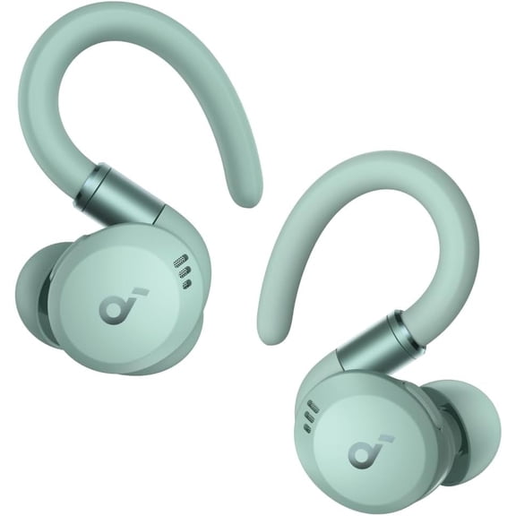 soundcore Sport X20 by Anker, True-Wireless Workout Earbuds, Rotatable and Extendable Ear Hooks, Noise Cancelling, Deep Bass, Green