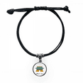 thumbnail image 1 of south korea ghwamun gate bracelet leather wristband black jewelry, 1 of 4