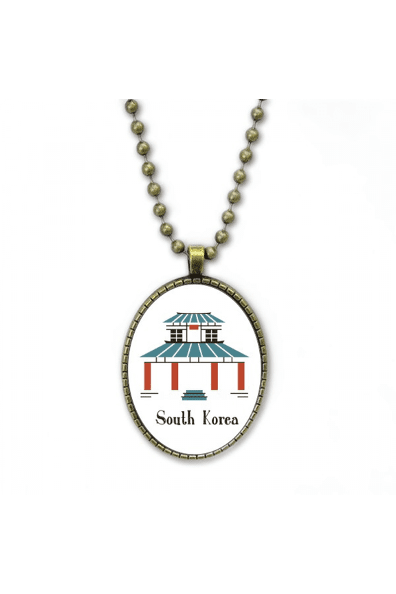 south korea landmarks the phylum necklace vintage chain bead pendant jewelry collection
