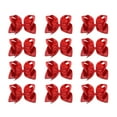 thumbnail image 1 of southwit 12 PCS 6" Big Hand-made Grosgrain Ribbon Hair Bow Alligator Clips Hair Accessories for Little Teen Toddler Girls - Red, 1 of 5