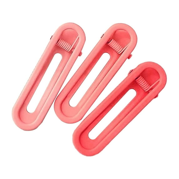 southwit Barrettes For Hair Girls Candy Colored Hairpin Girl Side Clip Duckbillclip Flat Small Hairpin Big Hair Snap Clips(Hot Pink)