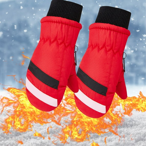 2-5Years Toddler Kids Boys Girls Gloves Winter Outdoor Windproof Warm Lock Temperature Ski Gloves Cold Weather Thick Warm Gloves for Kids