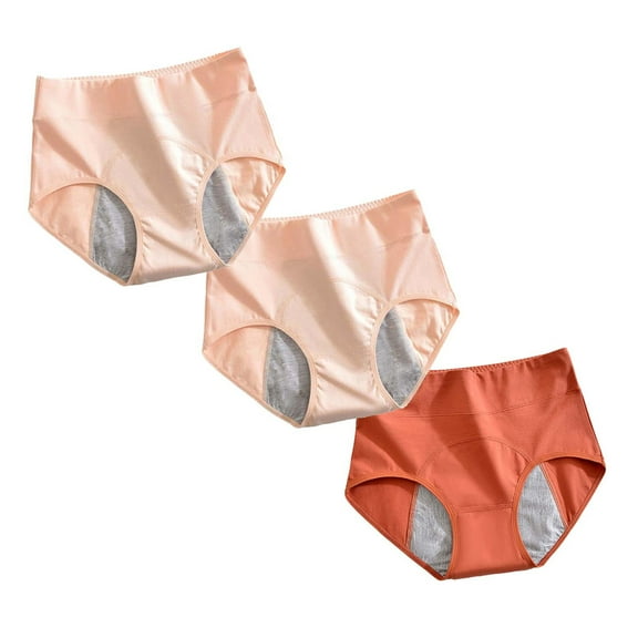 sovlvnd 3pcs Women's Menstrual Leak Proof Menstrual Pants High Waist Waist Women's Physiological Pants Seamless Panties for Women