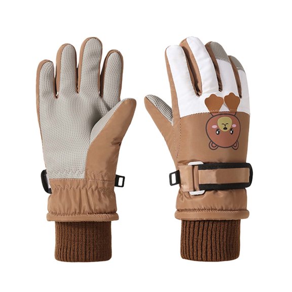 Kids Ski Gloves for Outdoor Sports4-9 Years Toddler Kids Boys Girls Gloves Winter Outdoor Windproof Warm Lock Temperature Ski Gloves