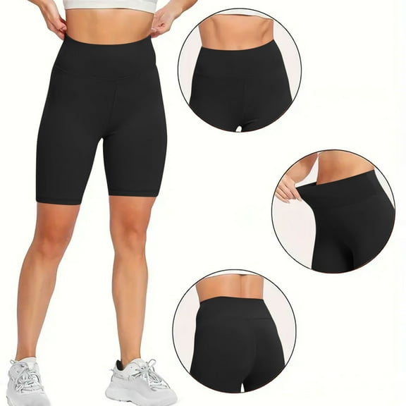 sovlvnd 50% Off Clear! Women Workout Out Leggings Fitness Sports Running Yoga Athletic Pants Shorts Black S