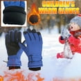 thumbnail image 1 of sovlvnd 7-12Years Winter Gloves for Kids Boys Girls Snow Windproof Mittens Outdoor Sports Skiing on Clearance, 1 of 7