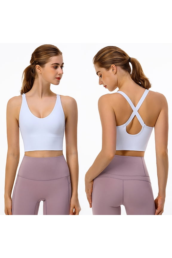 Bras for Women No Underwire Women Yoga Solid Sleeveless Cold Shoulder Casual Tanks Blouse Tops Intimates Women's Underwear Bras