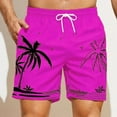 thumbnail image 1 of sovlvnd Cargo Shorts for Men, Men's Summer Swim Trunks Dry Surf Boardshorts Bathing Suit With Mesh Lining Beach Shorts L, Pink, 1 of 6