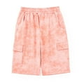 thumbnail image 1 of sovlvnd Child's Summer Solid Boys And Girls Toddler Botton Short Pants Denim Cute Shorts Overalls Pink, 4 Years, 1 of 4