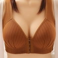 thumbnail image 1 of sovlvnd on Clearance Women's Bra Over Size Soild Wire Free Underwear One-Piece Bra Everyday Front Buckle Underwear Soft Versatile Simplicity Underwear Bras, 1 of 4