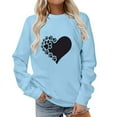thumbnail image 1 of sovlvnd Discount 2024 Women Long Sleeves Casual Loose Fashionable Shirts Color Round Neck Sweatshirt Crewneck Over Size Pullover Tunic Tops, 1 of 4