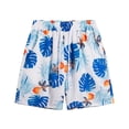 thumbnail image 1 of sovlvnd Mens Board Shorts Mens Casual Printed Beach Shorts With Elastic Waist And Drawstring Pocketless Knee Length L, Blue, 1 of 8
