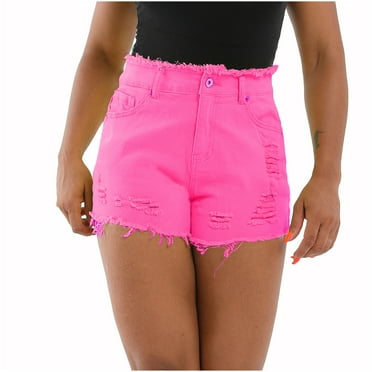sovlvnd Save up to 65% Womens Plus Size Casual Summer Jeans Half Shorts Versatile Comfortable Jeans Stretch Pants Blue Trousers