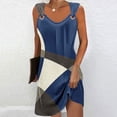 thumbnail image 1 of sovlvnd Womens Summer Dresses Geometric Printed Elegant Camisole Round Neck Dress Womens Tank Dresses Casual Summer Plus Size Summer Dresses, 1 of 5