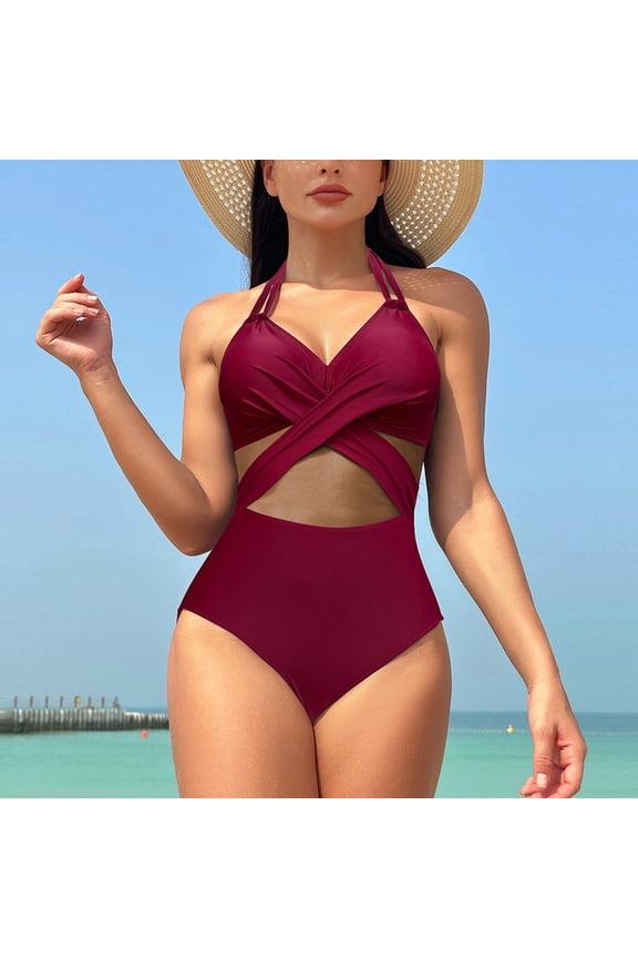 Summer Sale Women's 2024 Summer ashionable Over Size Solid Color Mesh Bikini Swimsuit Summer Beach Casua Bathing Suit Bikini
