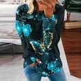 thumbnail image 1 of sovlvnd Summer Sale Women's Casual Fashionable Over Size Round Neck Long-Sleeved Fashion Comfortable Breathable Printed Hoodie No Hoodie, 1 of 4