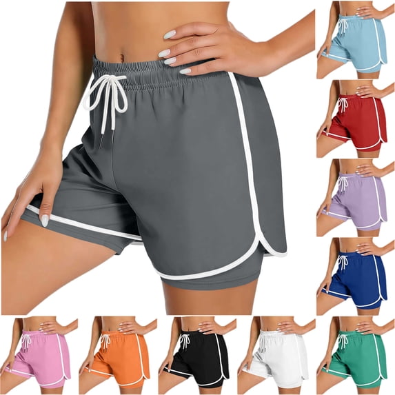 Women's Summer Over Size Fashionable High Waisted Solid Color Comfy Capris Matching Slim Fitting Yoga Gym Pants