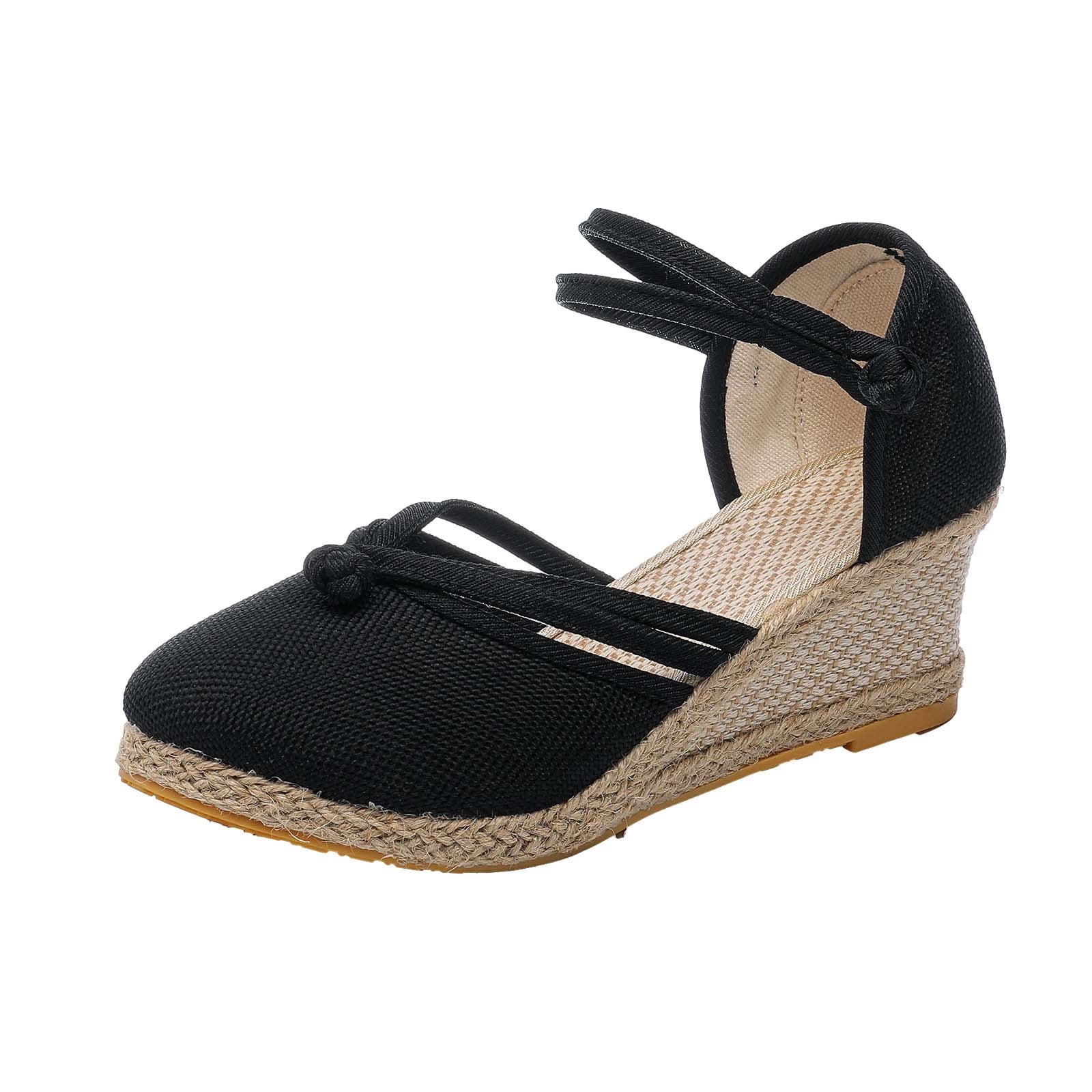 sovlvnd Summer Savings Womens Comfortable Closed Toe Wedges Shoes