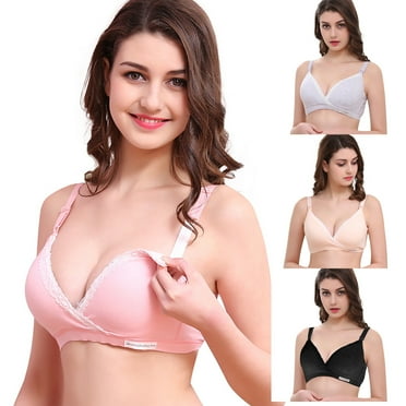 sovlvnd Summer Savings Womens Over Size Comfortble Nursing Bras Women's Bra Breast Feeding Non Steel Gathering Sagging Breast Feeding Bra