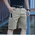 thumbnail image 1 of sovlvnd Summer Shorts for Men, Work Pants Men's Shorts Multi Pocket Outdoor Work Pants Half Pants Five Quarter Pants Waterproof Shorts XL, Khaki, 1 of 3