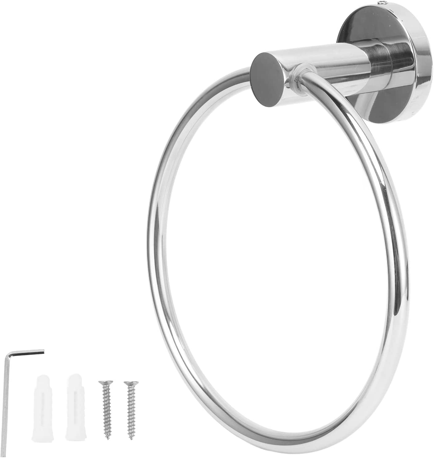 sovpo Bathroom Towel Rack, Hand Towel Loop, Stainless Steel Towel Loop Simple Rustproof Retro ...