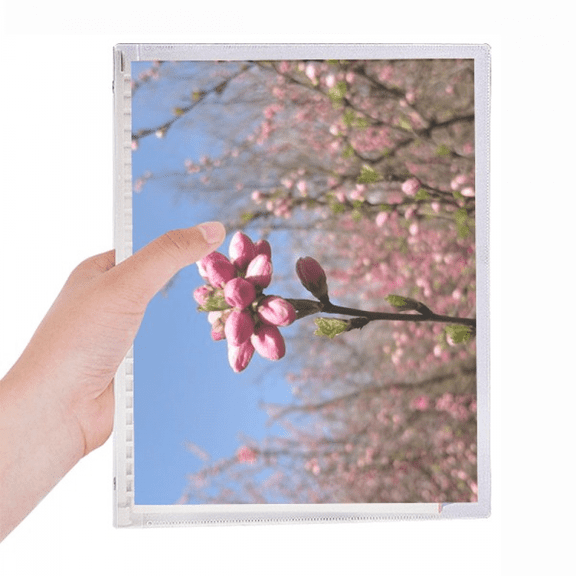 sp flower bud photography notebook loose diary refillable journal statiry