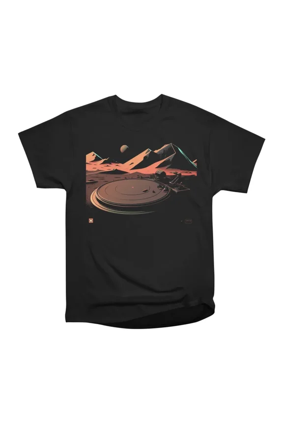 space base turntable on mars T-Shirt Tee Gift For Him Merch For Her Apparel For Friend