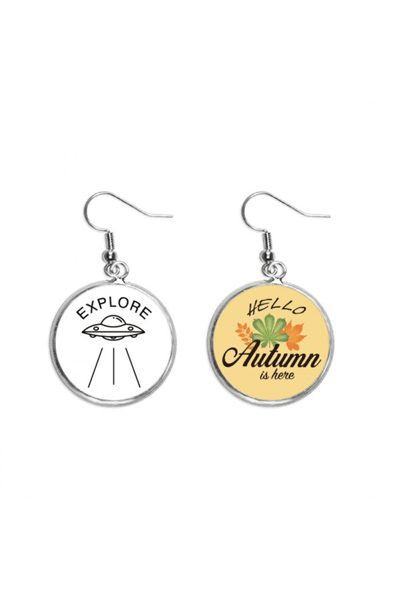 spacecraft explo alien life earring dangle autumn earring jewelry