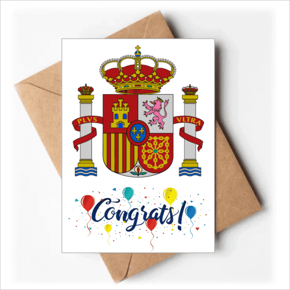 spain eu national emblem Wedding Cards Congratulations Greeting