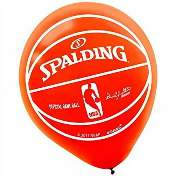 "spalding basketball collection" printed latex balloons, party decoration