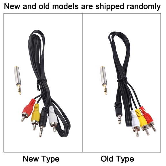 <span Style="background:red"></span> 2 B+ AV Cable, 3,Output Audio Video Composite Cable, 90cm Length