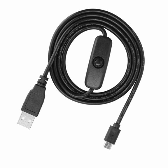 <span Style="background:red"></span> 3/2/B/B+/A Power Supply, USB A To Micro USB Cable, On/Off Control, 1M Black
