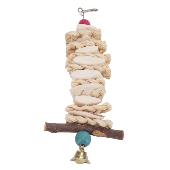 <span Style="background:red"></span> Chewing Toy, Cuttlefish Bone, Corn Leaf  Wood, Promotes Beak Health  Fun, 94 Characters