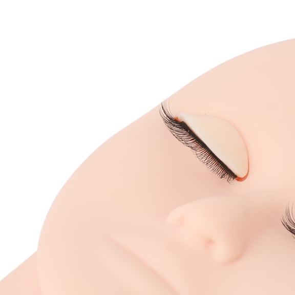 <span Style="background:red"></span> Lash Extension Practice Head, 3D Face, Reusable Eyelids For Beginner Training