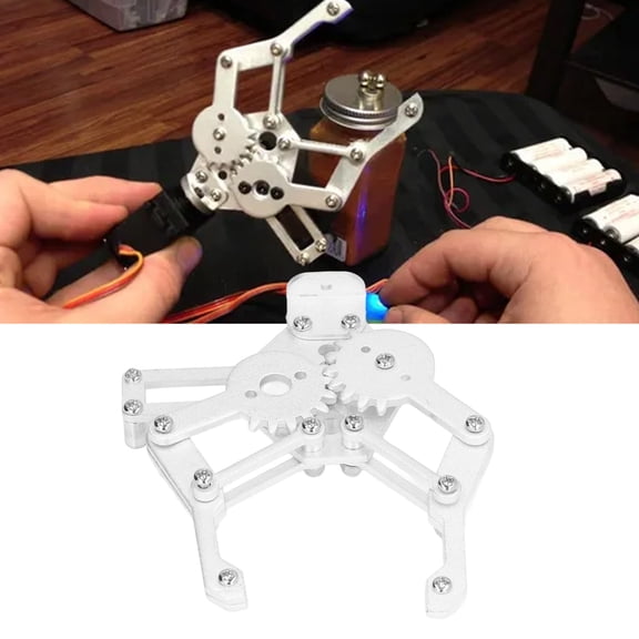 <span Style="background:red"></span> Robot Clamp: 108mm Claw Length, Ideal For Mechanical Cars Servo Applications