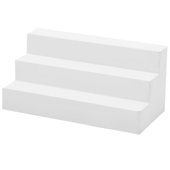 <span Style="background:red"></span> Stair Set, 1:12 Scale White Wood, Connectible Design For <span Style="background:red"></span> Play