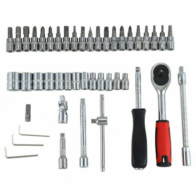 spanner,Ratchet Wrench Socket Set 1/4'' Drive 46pcs Ratchet Wrench