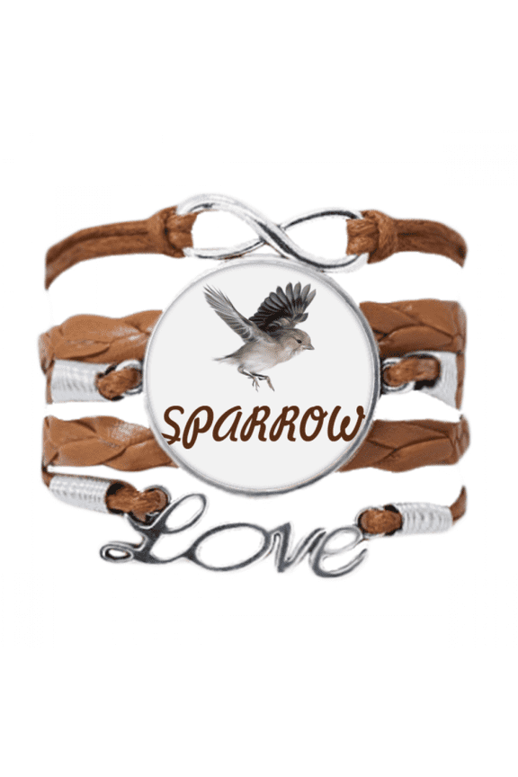 sparrows birds animals food fly bracelet chain ornament wristband