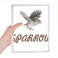 thumbnail image 1 of sparrows birds animals food fly notebook loose diary refillable journal statiry, 1 of 3