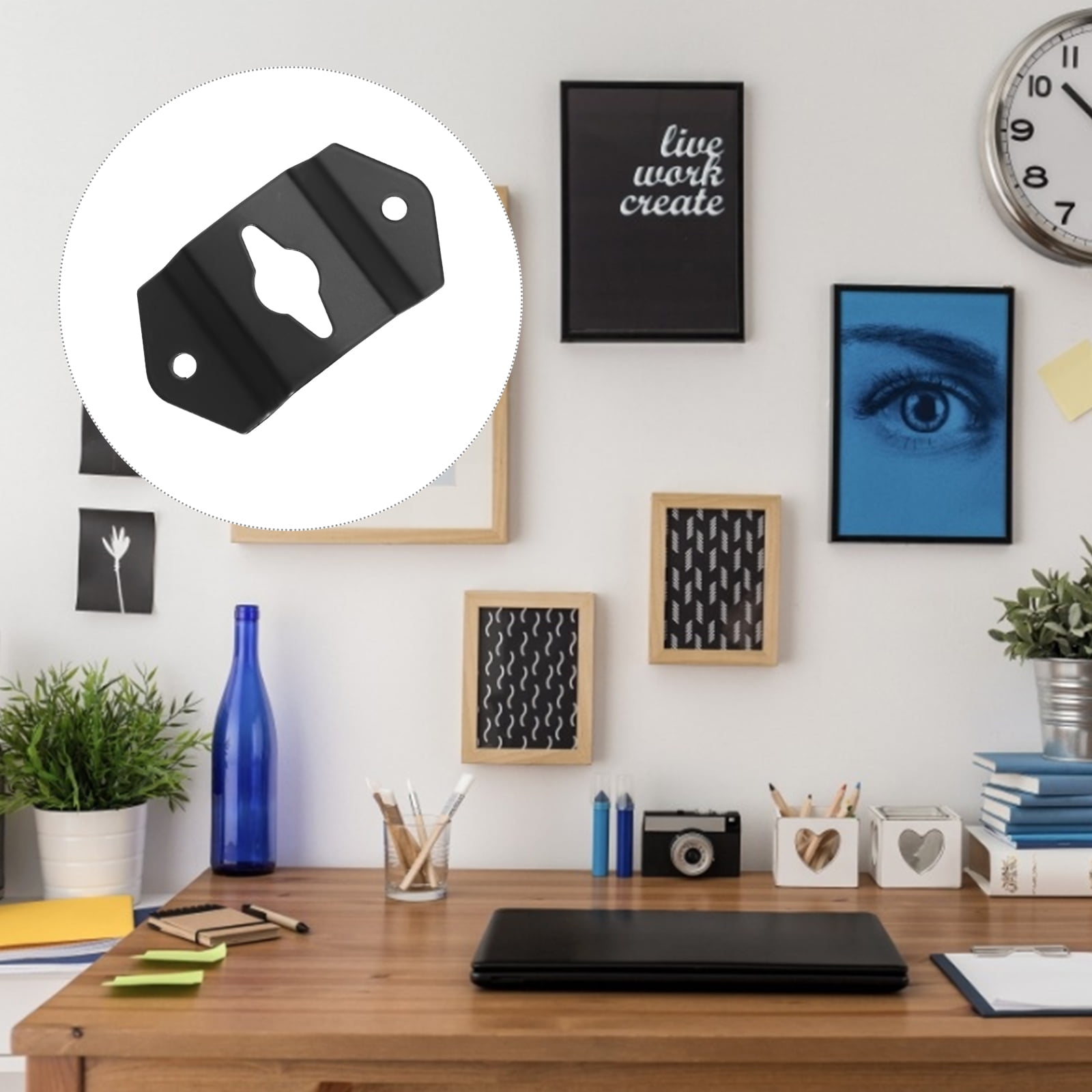 speaker wall mount 20pcs Heavy Duty Keyhole Hangers Iron Wall Brackets