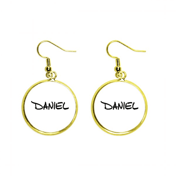 special handwriting english name daniel earring dangle en drop earring jewelry woman