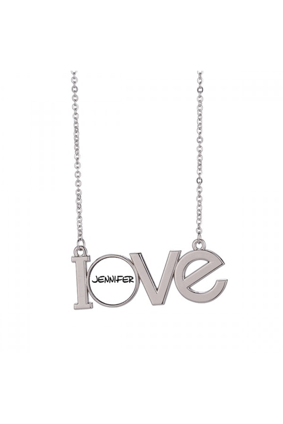 special handwriting english name jennifer love necklace pendant charm jewelry