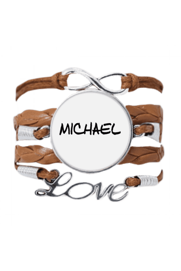 special handwriting english name michael bracelet love chain ornament wristband