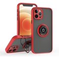 thumbnail image 1 of is specially designed for iPhone 13 Pro Anti-fall,anti-fingerprint, built-in 360° rotating ring bracket solid and durable magnetic car phone case, suitable for iPhone 13 Pro 6.1inches Women-Red, 1 of 11