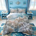 thumbnail image 1 of spefrowx 3D Underwater White Jellyfish Full Size Comforter Sets for Teens, Aqua Spotted Starfish Coral Bedding Comforter Set, Stars Reversible, 3-Piece, 1 Comforter and 2 Pillowcases, 1 of 6