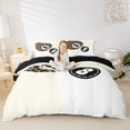 thumbnail image 1 of spefrowx Cartoon Lucky 8 Ball Duvet Cover Queen for Girls, Brown Leopard Print Queen Bedding, Black Reversible, 3 Pieces, 1 Duvet Cover and 2 Pillowcases, 1 of 6