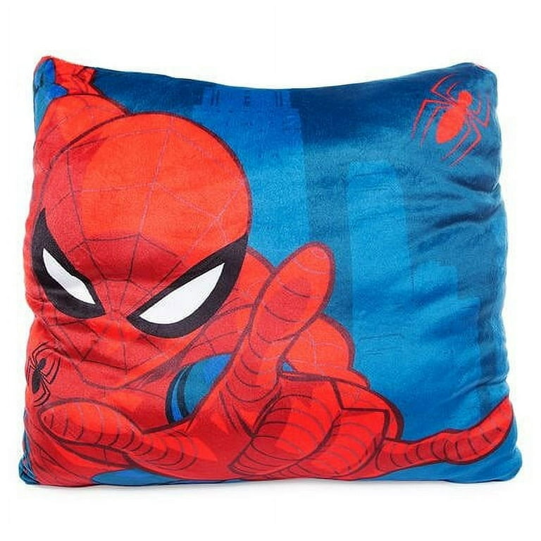 spider man reversible squishy pillows 14in Red Walmart