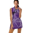 thumbnail image 1 of spider web spider purple Sports Dresses Women Tennis Dress Outdoor Badminton Golf Quick-Drying And Breathable Sports Dress, 1 of 4