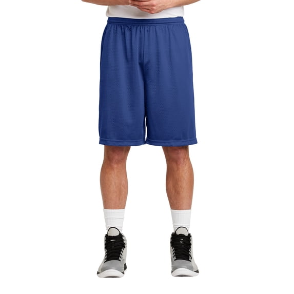 sport-tek men's elastic waistband mesh short